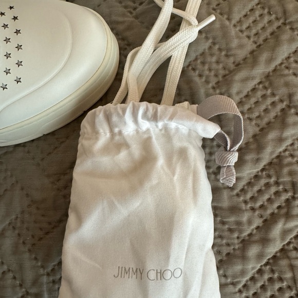 Jimmy Choo New all white Sneakers size 8us (38EU) - Picture 10 of 14